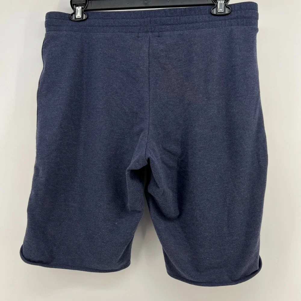 Eddie Bauer Mens Navy Heather Knit Lounge Shorts XL Drawstring ELS2022S